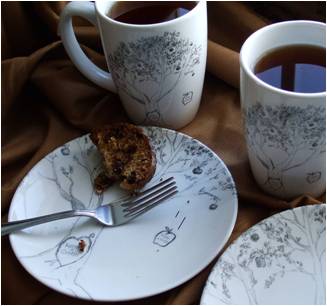 Apple Tree Fine Dessert Plates & Mugs